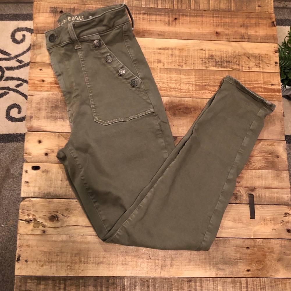 American Eagle twill jeggings